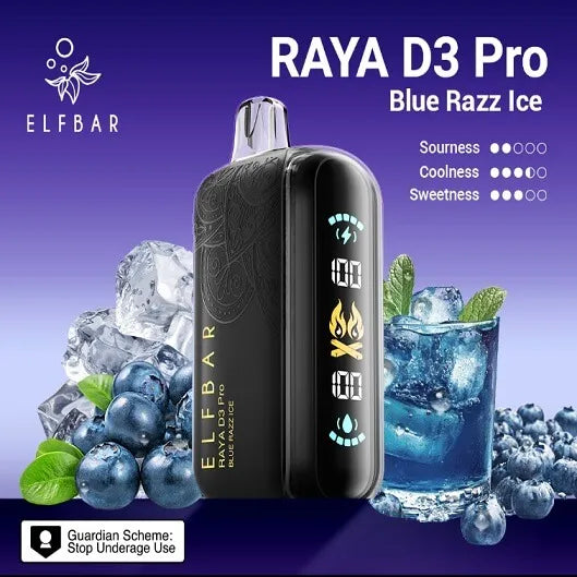 Elf Bar Raya D3 Pro 30K Blue Razz Ice