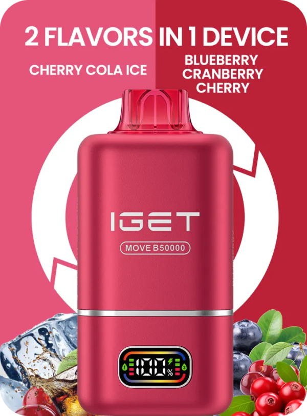 IGET MOVE B50000 (50k Puffs – 2 Flavours in 1 device)