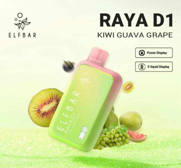 ELF BAR RAYA D1 – Kiwi Guava Grape